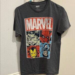 Marvel Heroes Dark Gray T-Shirt